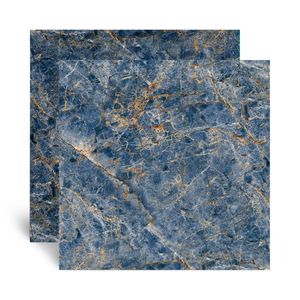 Porcelanato Marmorizado Retificado Polido Bay Pol Azul Tipo A 76X76CM - 40860011071 - Pamesa
