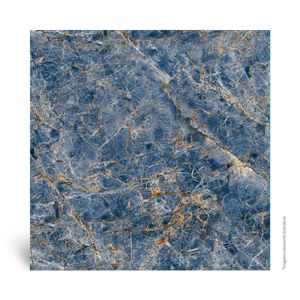 Porcelanato Marmorizado Retificado Polido Bay Pol Azul Tipo A 76X76CM - 40860011071 - Pamesa
