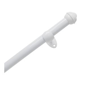 Kit Varão Bella Arte Pratiko Branco Basic 19 MM 1,5m