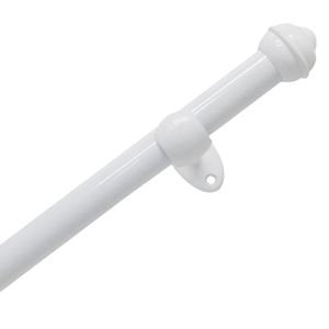 Kit Varão Bella Arte Pratiko Branco Basic 19 MM 2,0m