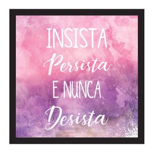 Quadro Decorativo Kapos Insista 28x28 CM