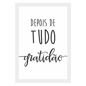 Quadro Decorativo Kapos Gratidão 22x32 CM