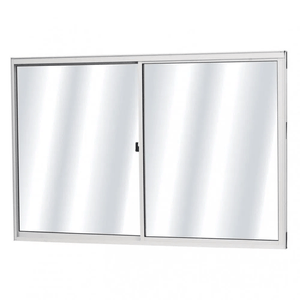 Janela de Correr MGM Fênix 2 Folhas Vidro Liso 80X80CM Branco