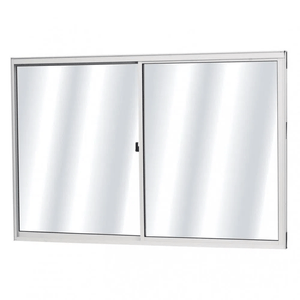 Janela de Correr MGM Fênix 2 Folhas Vidro Liso 100X80CM Branco