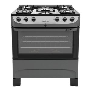 Fogão a Gás Mueller Fratello Vetro 5 Bocas Acendimento Automático Mesa de Vidro Bivolt