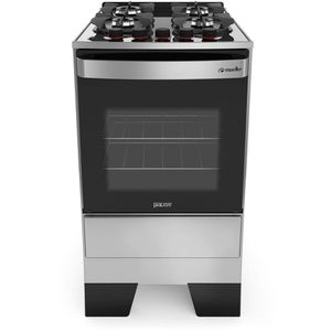 Fogão Mueller 4 Bocas Piacere Vetro com Acendimento Automático e Mesa de Vidro Bivolt