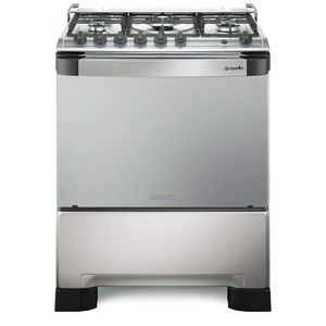 Fogão a Gás 5 Bocas Timer e Tripla Chama com Acendimento Automático Decorato Gourmet Inox Bivolt - 601230058 - Mueller