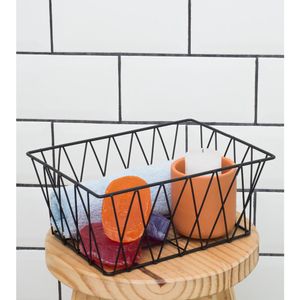 Cesto Oikos Aramado Com Forro P 15Cm Pt