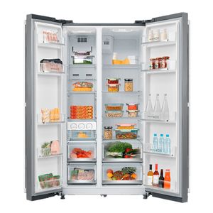 Refrigerador Midea Side by Side 528L MD-RS587FGA042 220V Cor Inox