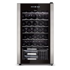 Adega Midea 34 garrafas WBB342 Preta 1 porta 220V