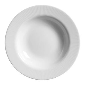 Prato Fundo Plissan Relevo Branco 24,5Cm - Alleanza