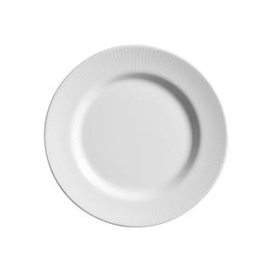 Prato Para Sobremesa Plissan Relevo Branco 19,5Cm - Alleanza