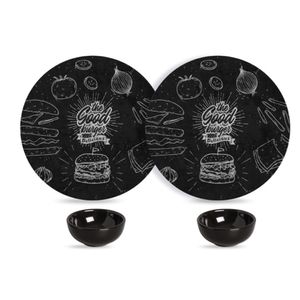 Kit 4 Pçs alleanza Acervo Burguer Black