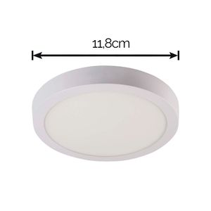 Painel LED de Sobrepor Redondo Branco 6W 6000K - Fortec