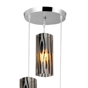 Pendente Mirage Bronzearte 3 Lampadas E27 Zebra