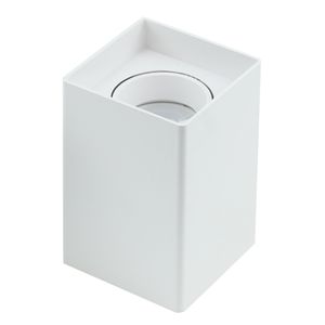 Plafon de Sobrepor Quadrado Branco High End - Bronzearte