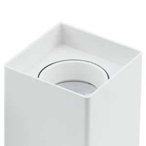 Plafon de Sobrepor Quadrado Branco High End - Bronzearte