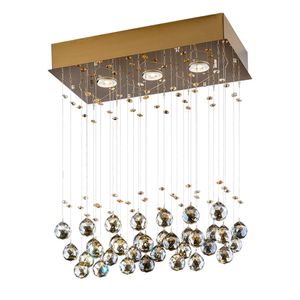 Plafon Bronzearte Crystal Ball Gold GU10 Retangular
