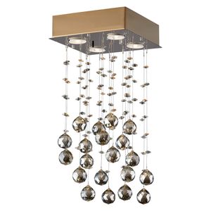 Plafon Bronzearte Crystal Ball Gold GU10 Quadrado