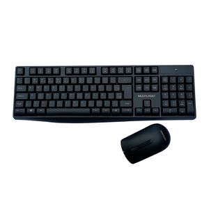 Kit Combo Teclado E Mouse  Multilaser Wireless Tc270 Sem Fio 2.4 Ghz +Pilhas + Mouse Pad