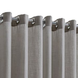 Cortina com Forro Essence Hermes Cinza 4X2,60M - Becadecor