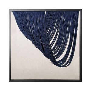 Quadro Arte Propria Macrame Azul Dir 70X70