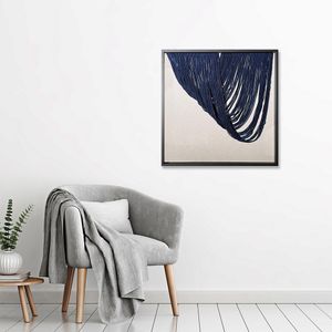 Quadro Arte Propria Macrame Azul Dir 70X70