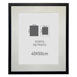 Porta Retrato Arte Propria Preto 40X50