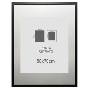 Porta Retrato Arte Propria Preto 50X70
