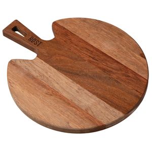 Tábua Redonda para Servir em Madeira Jatobá Mesclada com Acabamento Óleo Rost 35x30CM - 13557071 - Tramontina
