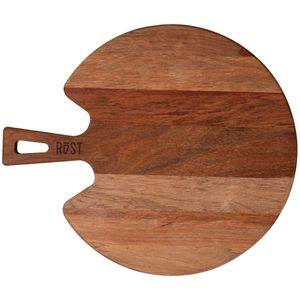 Tábua Redonda para Servir em Madeira Jatobá Mesclada com Acabamento Óleo Rost 35x30CM - 13557071 - Tramontina