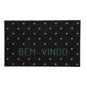 Tapete Capacho Kapazi Vinil Super Print 2.0 Bem Vindo 40Cm X 60Cm
