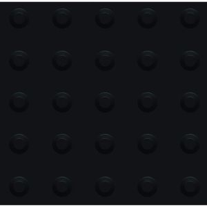 Piso Kapazi Vinílico Tátil Alerta Preto PVC 25cmX25cm