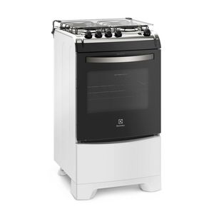 Fogão 4 Bocas Electrolux 52LBU Branco Automático com Forno de 70L Bivolt