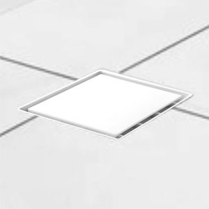 Ralo Odem Sifonado Oculto Abs 13X13 Regulavel Branco