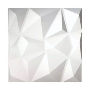 Painel Mebuki 3D 50X50 8Pc Diamante Br Fosco