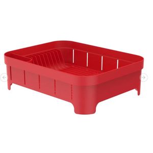 Escorredor Ou de Loucas Trium 40 x 31 x 12 CM PP Vermelho Fechado