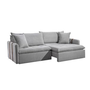 Sofá Cama Retrátil Texas 220cm Cinza 3034 Leodecor