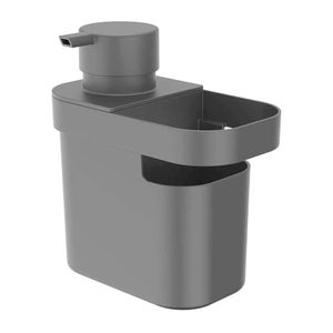Dispenser De Detergente E Organizador Trium 650Ml Chumbo 16X9X18Cm - Dt550Chf - Ou