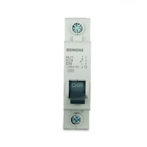 Disjuntor Siemens Monopolar Curva C 10A 3Ka 220/380V Branco