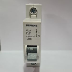 Disjuntor Siemens Monopolar Curva C 20A 3Ka 220/380V Branco