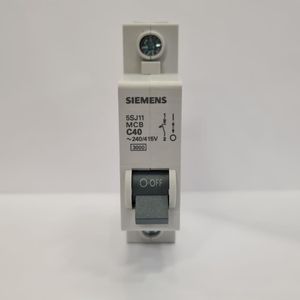 Disjuntor Siemens Monopolar Curva C 50A 3Ka 220/380V Branco