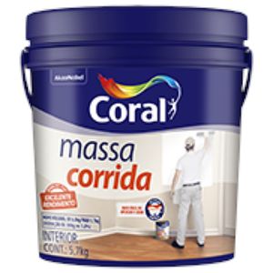 Massa Corrida Coral Galão Plástico 5,7Kg