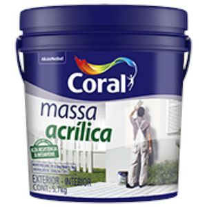 Massa Acrílica Coral Galão Plástico 5,7Kg