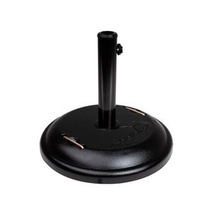 Base para Guarda-Sol Redondo Concreto Preto 22KG - Mor