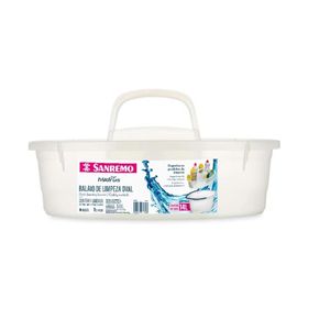 BALAIO LIMPEZA OVAL PLASTICO SANREMO HYDRUS INCOLOR