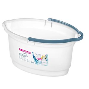 BALDE OVAL PLASTICO SANREMO HYDRUS INCOLOR 14L