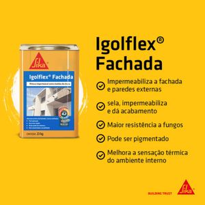 Impermeabilizante para Fachadas Igolflex Branco 20KG - Sika