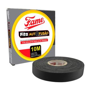 Fita Isolante Fame Autofusão Preta 19mmX10mX0,76mm