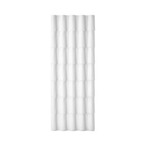Telha de PVC Colonial Branca 2,30m x 86cm 2mm - Precon